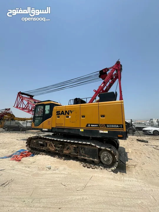 SANY 55  60 TON CRAWLER CRANE DUBAI   SAUDI ARABIA  ساني 55  رافعة مجنزرة 60 طن