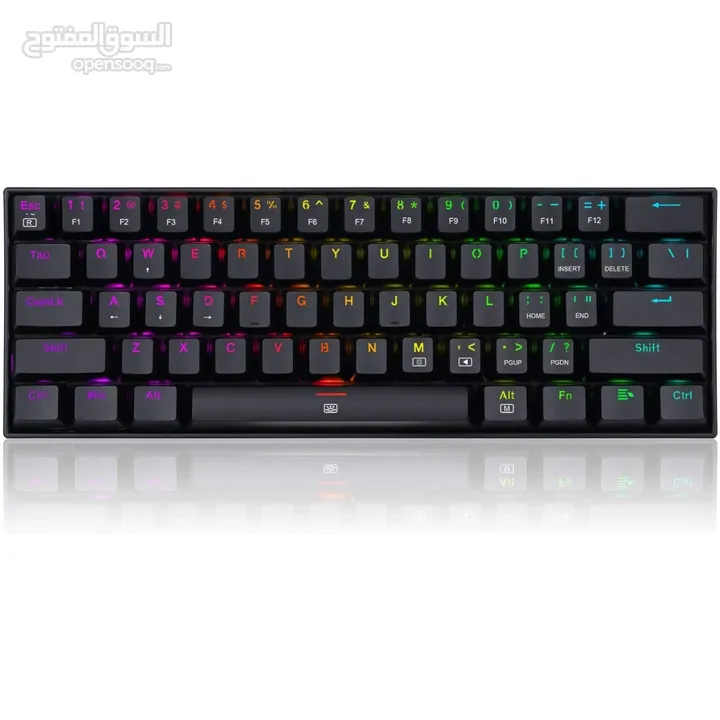 كيبورد جيمنج ميكانيكي REDRAGON K630 DRAGONBORN WIRED RGB MECHANICAL GAMING KEYBOARD RED SWITCH 60%