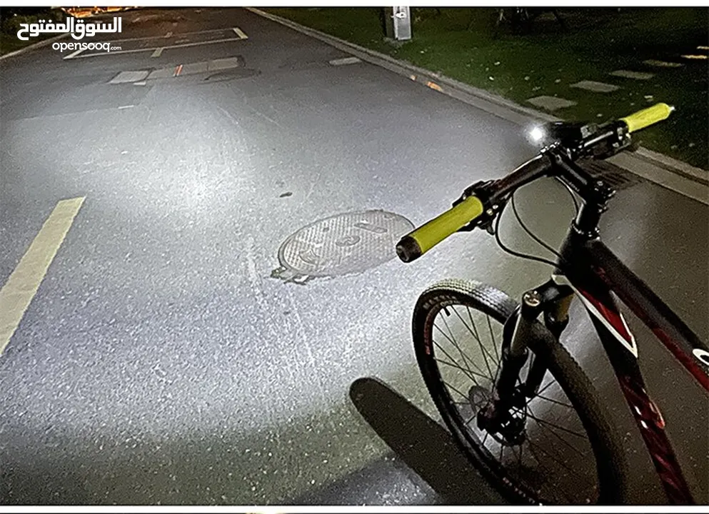 ضوء بسكليت امامي قابل للشحن usb rechargeable bicycle headlight