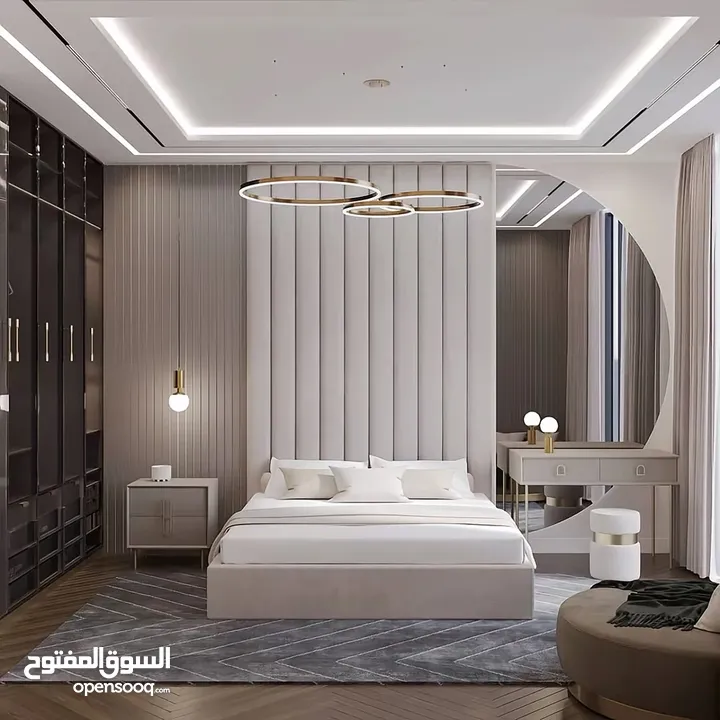 شقة مساحة 300 يمكن قسمها لشقتين 150