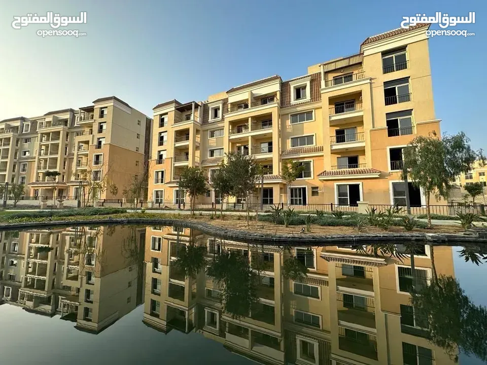 شقه 3 غرف كورنر بكومبوند سراي بجوار AUC و Apartment 3 bedroom in Sarai new cairo Golden square