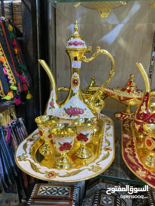 طقم زمزميات نحاس مينا