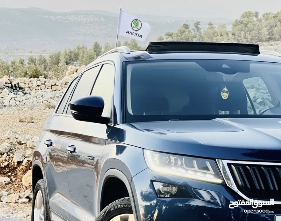 سكودا كودياك 2017للبيع موجود بالخليل مفلل اضافات