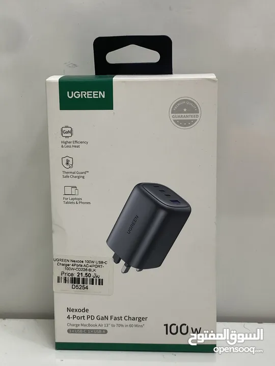 UGREEN NEXODE 100W USB -C CHARGER 4 PORTS FAST CHARGER