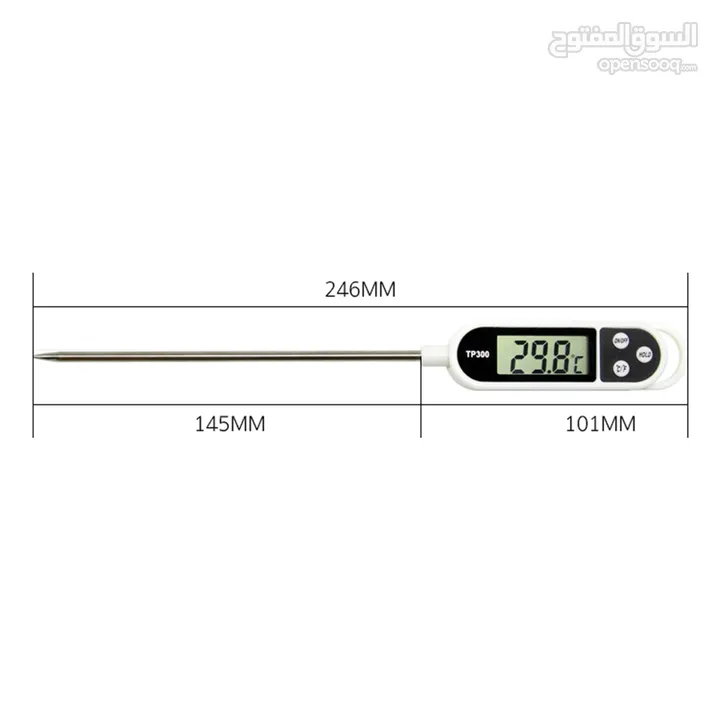 ميزان حرارة طعام مقياس درجه الحراره الطعام Thermometer ميزان قياس درجة حراره السوائل و الاطعمه