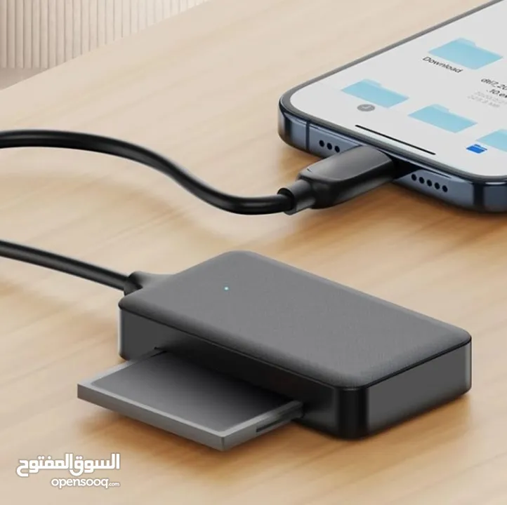 HAING HI-3008-CRD USB2.0 & Type-C to Multi-function Card Reader محول من تايب سي قارئ بطاقات