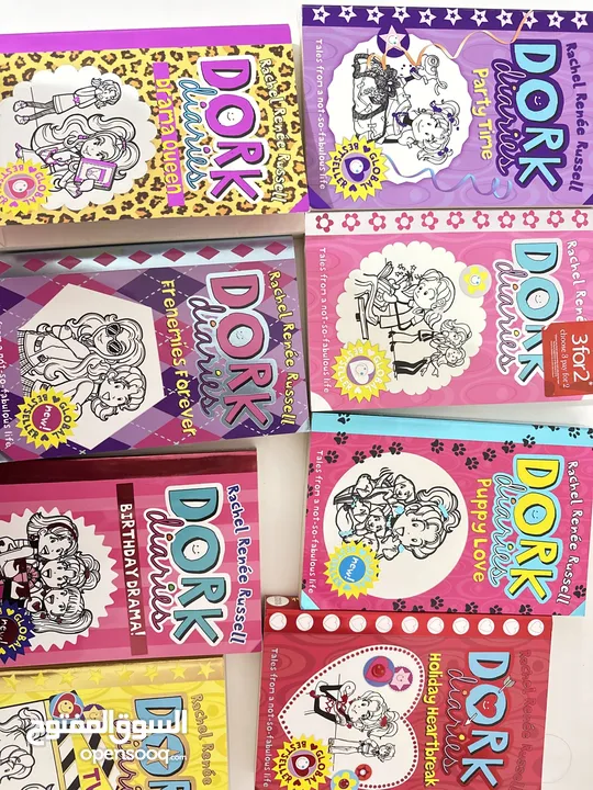 سلسلة كتب Dork diaries كتب أطفال ومبتدئين