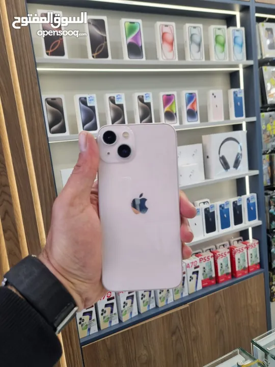 iphone 13  128 آيفون 13 128 جيجا مستعمل بحاله الوكاله وشبه جديد ومكفول