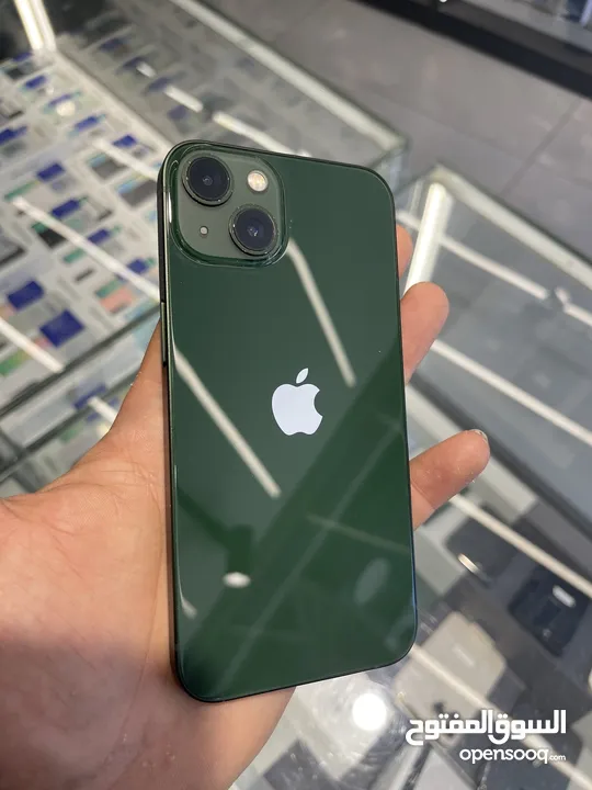 Ip 13 128gb used 85%  ايفون مستخدم بحالة الوكالة لون اخضر مميز بطاريه 85٪؜ اصلي مش مغير ولا مرفوع