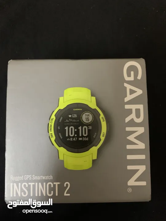 ساعة GARMIN INSTINCT 2 RUGGED GPS SMARTWATCH جديدة غير مستعملة
