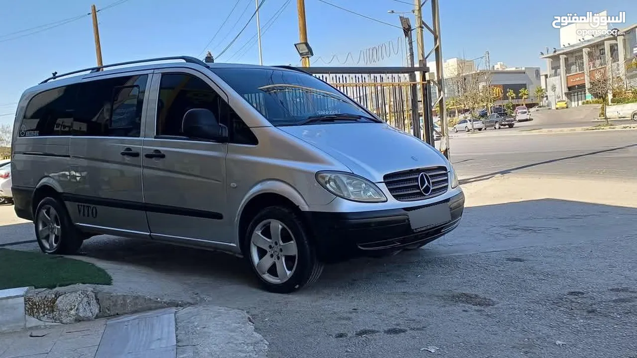 باص مرسيدس فيتو موديل 2007 فحص كامل للبيع بالتقسيط من المعرض مباشرة بدفعة 2000 دينار والباقي اقساط