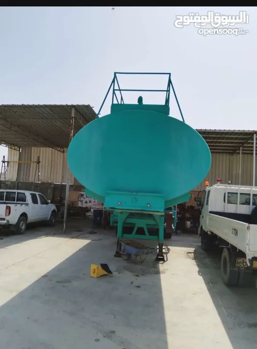 تنكر مياه غير صالحة للشرب 10 آلاف بحالة جيدة  جالون للبيع Green water Tanker 10000 gallon good con