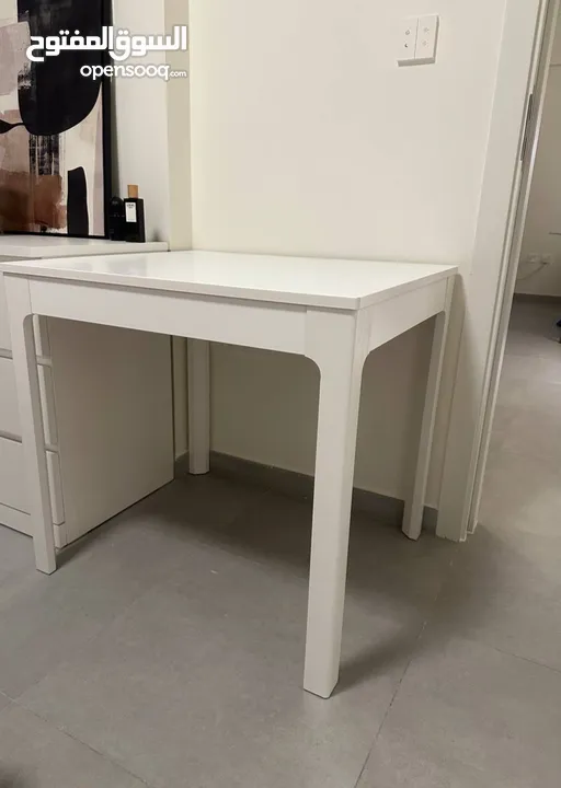 For sale folding white table IKEA EKEDALEN 70cm/80-120cm