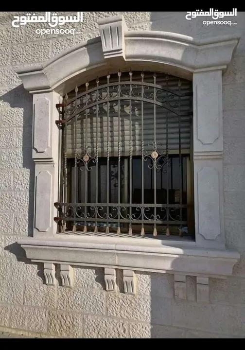 ديكورات حجر نوافير شلالات مغاسل فير بليس باربكيو ديكورات شبابيك ومداخل دربزينات ومشربيات اعمده