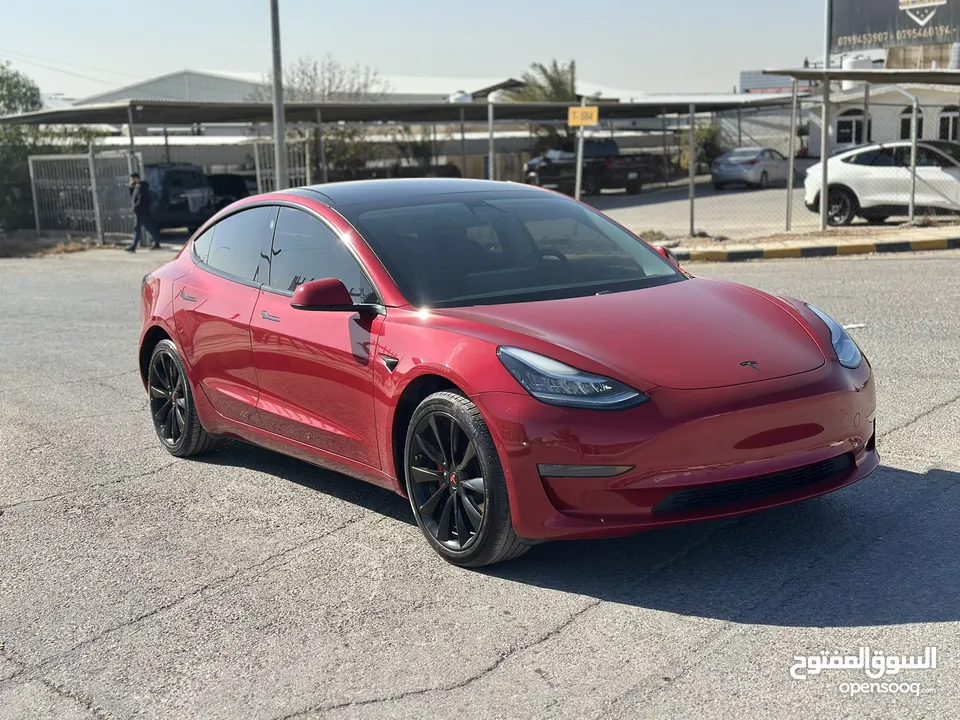 تسلا MODEL 3 موديل 2020  ستاندر بلس حرره خمري مميزه