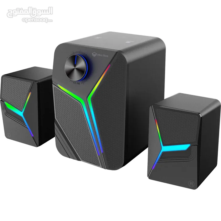 Meetion SP2011 2.1 Gaming Stereo Desktop Speakers with Subwoofers سماعات بإضاءة