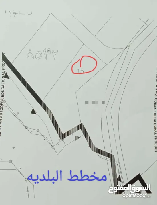 ارض للبيع في عنبتا منطقه الجبل الجنوبي تصنيف أ واصلها جميع الخدمات على شارع مزفت