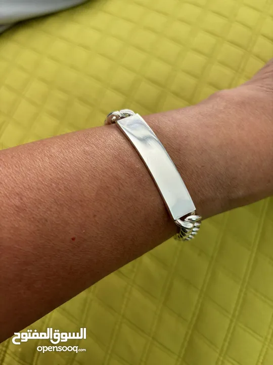 Sterling silver bracelet unisex اسواره فضه اصلي غير مستعملة - اطلاقا