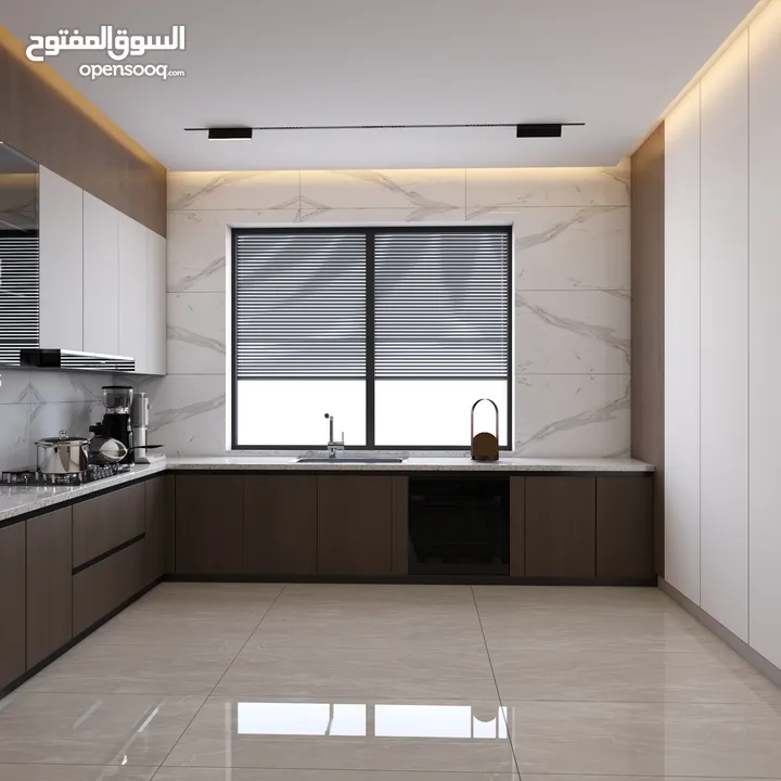 شقة فاخره طابق ارضي مساحة 132 متر+ ترس 100 م  / دير غبار ( اقساط من المالك مباشره )