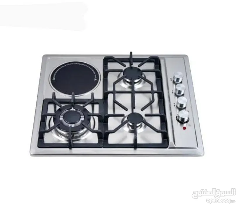 طباخ غاز وكهربا StarLux لون اسودطباخ غاز وكهربا StarLux لون سلفر .