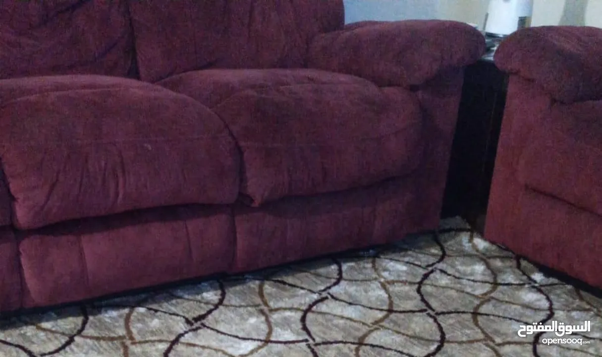 طقم كنب امريكي ريكلاينر للبيع