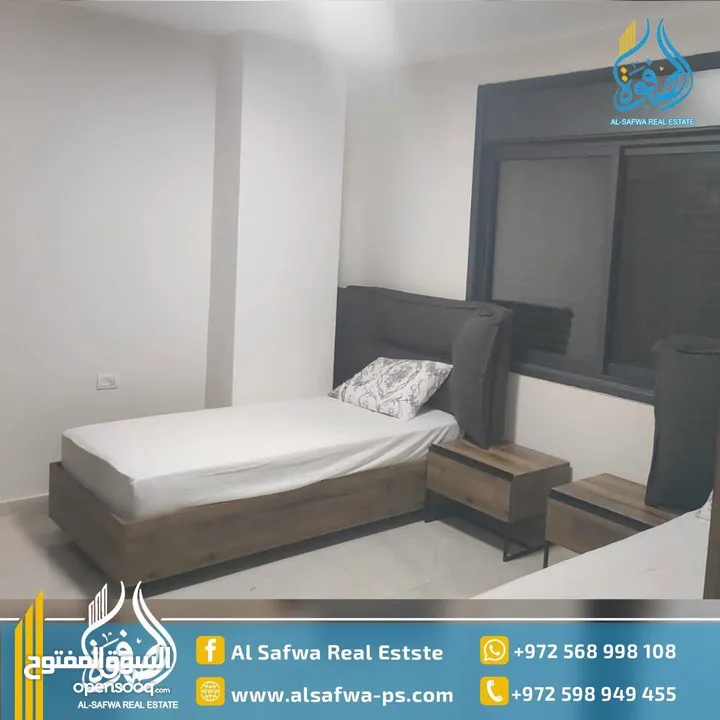 شقه جديده مفروشه بيرزيت ضاحيه الريحان