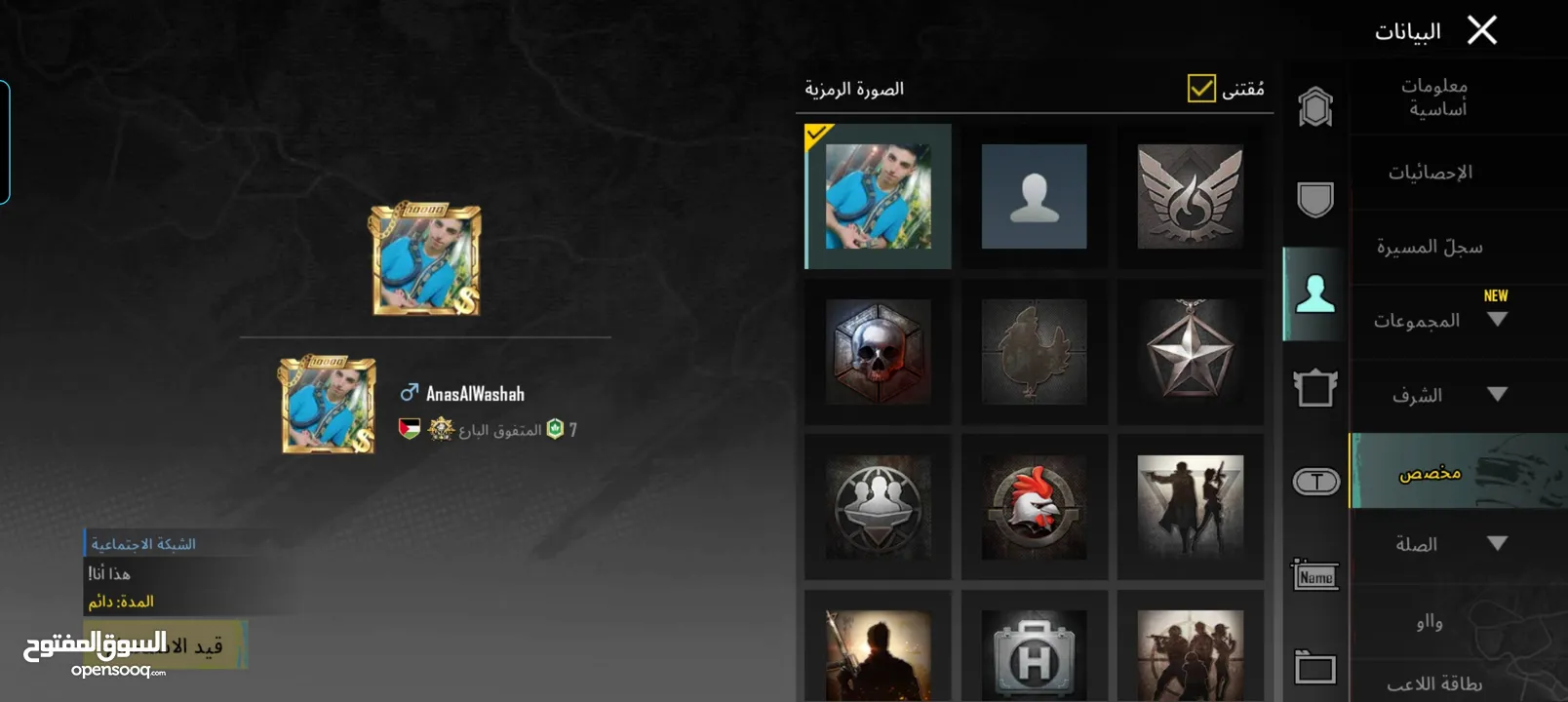 حساب ببجي للبيع 13