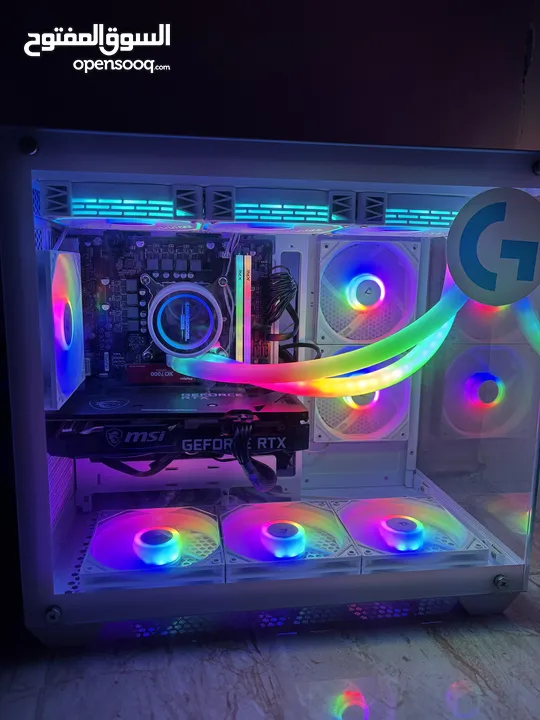 معالج i5 12 كرت شاشة rtx3060 Ram 32 مساحة 1.512  مع شاشة solid لف  مع ماوس اتارك شارك الغني عن تعريف