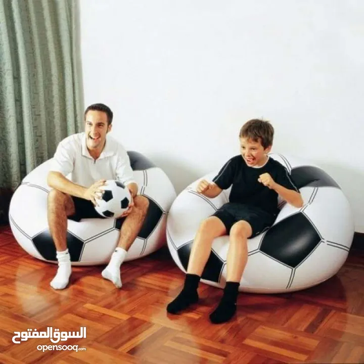 كراسي نفخ كرسي قابل للنفخ على شكل كرة القدم للأطفال Fauteuil gonflable Motif Football