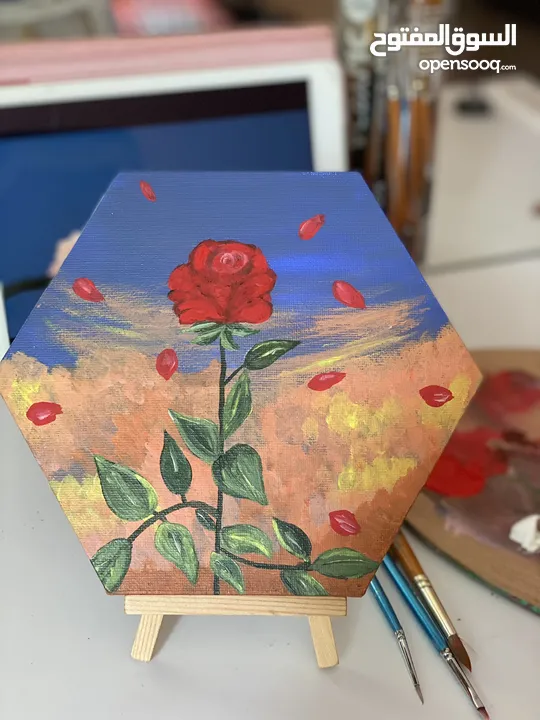 لوحة كانفس - Valentine’s Rose