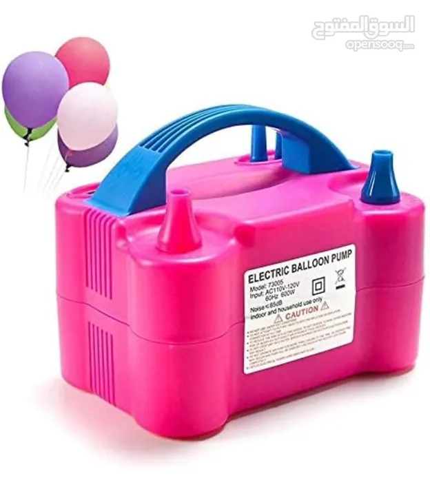 Electric air balloon pump pink