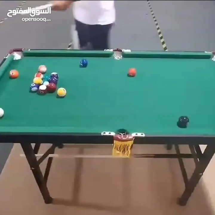 بلياردو بقواعد معدنية حجم 4قدم بطول 120سم وعرض 60سم