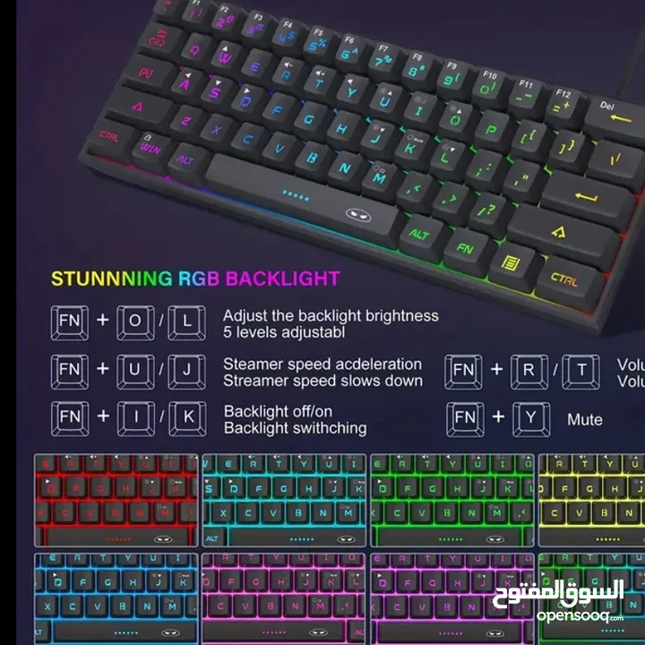 ‎لوحة مفاتيح الألعاب / المكتب MageGee TS91