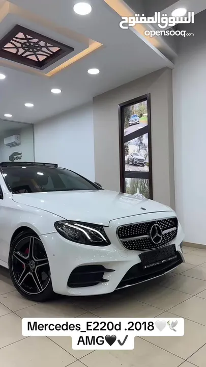 Mercedes E200d 2018 متور 2000 ديزل فحص ممتاز