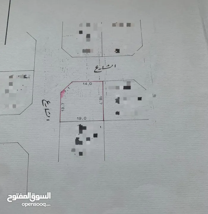 للبيع أرض سكنية شارعين وزاوية في الحد