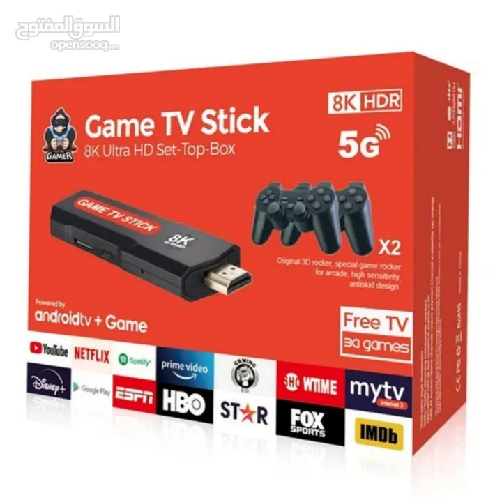 تحويل شاشتك لأندرويد  قطعة ستيك HD العاب + TV BOX