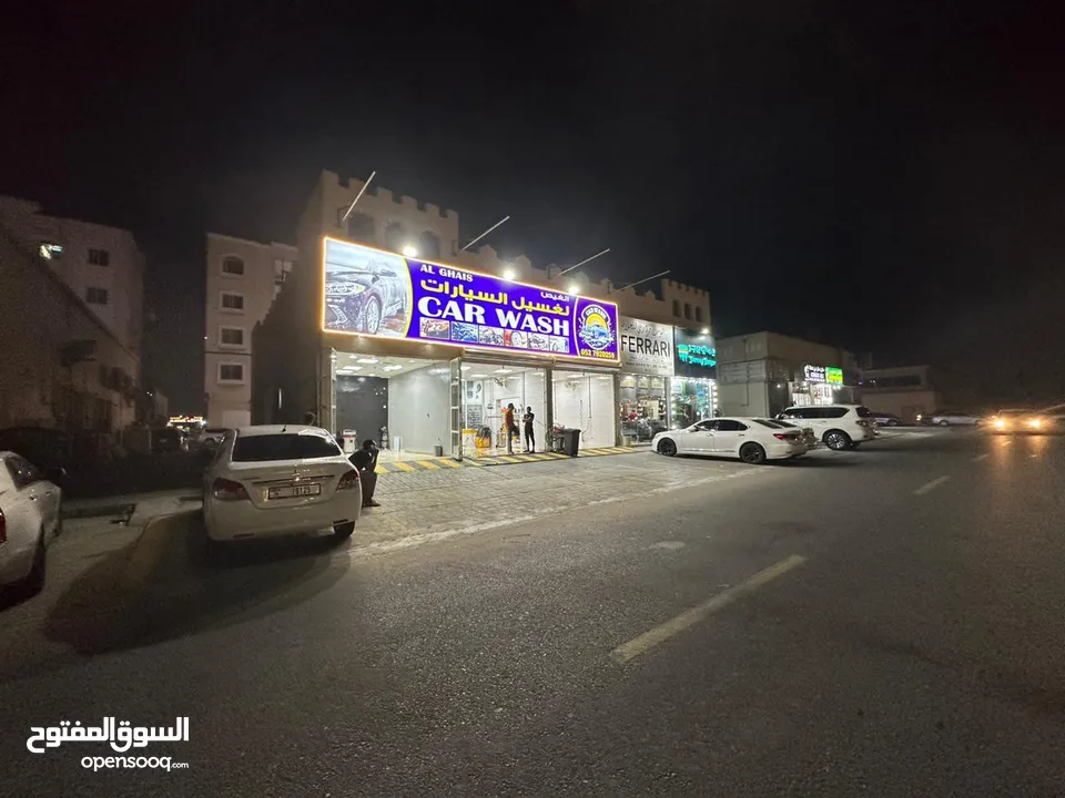 Fully equipped car wash with clean  customer waiting room