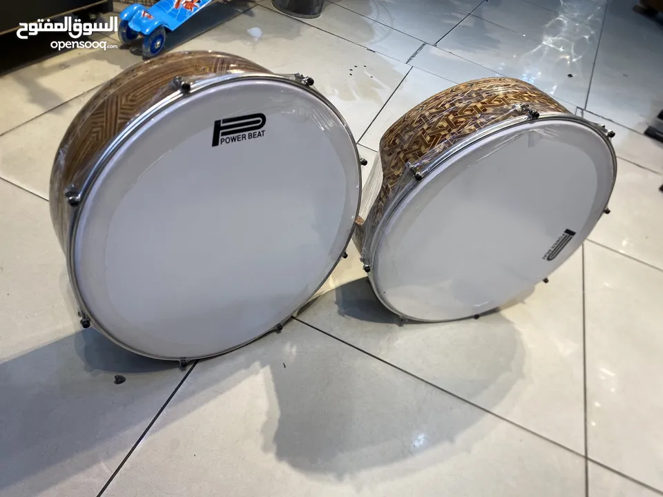 دف كاتم طار خشب عريض