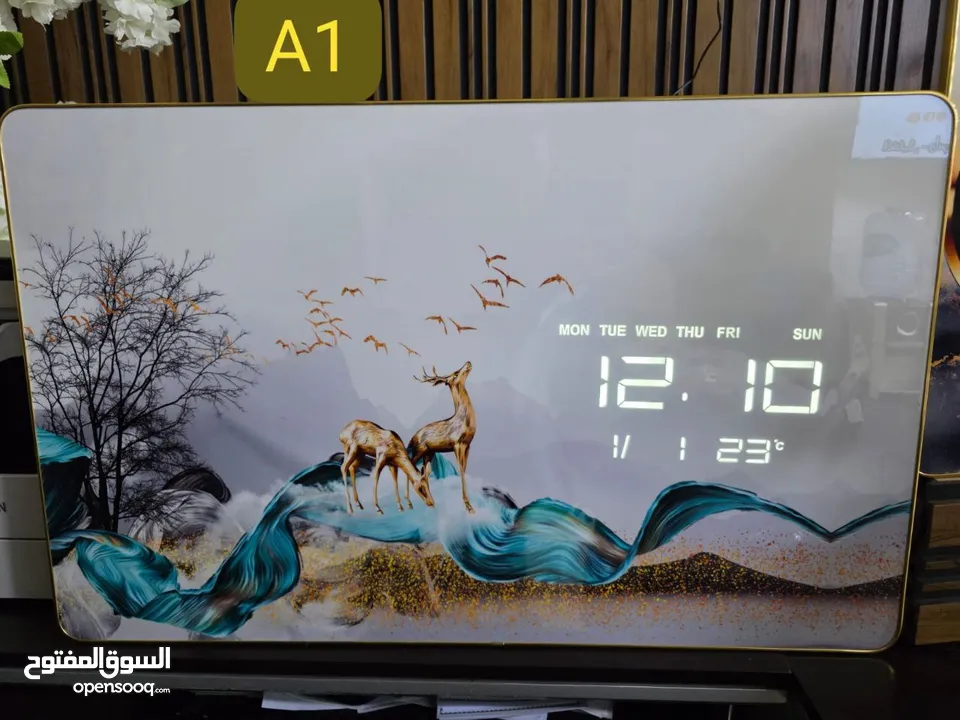 أجمل برواز مع ساعة ديجتال توفر لدى شركة البارون للتجارة والتسويق بسعر مغري جداً