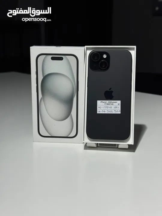 iPhone 15 -128 GB - Box piece- Amazing phone with box - warranty 14/4/25