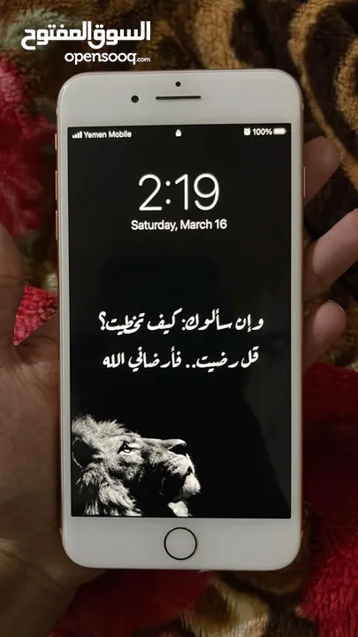 آيفون عرررطه وكرت   iPhone 8 plus   ذاكره 256 نضيف ومضمون من أي عيب:  200 دولار نههههايه: