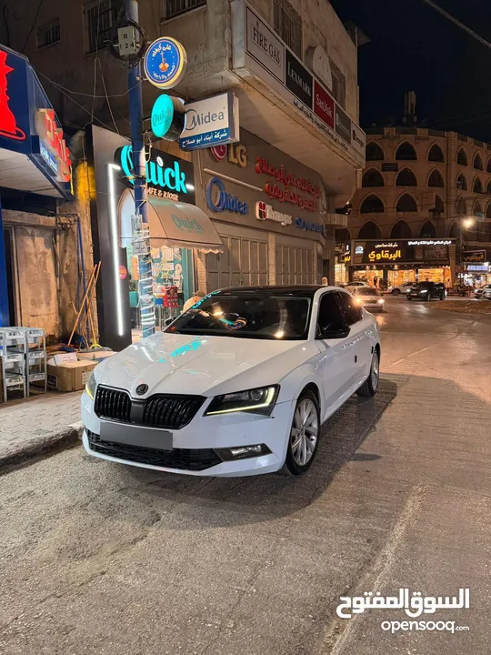 سكودا سوبير بانوراما فل الفل 2017 ترخيص 2016 ماطور 2000 ديزل 190 حصان اوتماتيك السيارة دهان شركة
