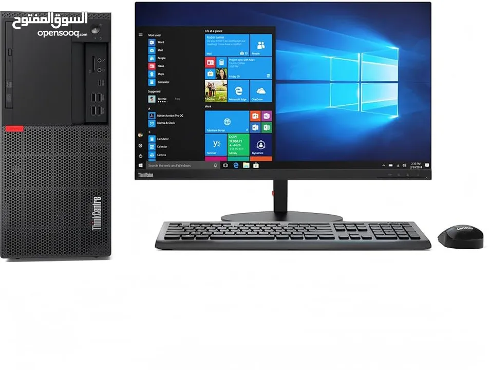 Lenovo ThinkCentre M920t -Core i7-8700 - 8GB RAM - 256GB SSD - 1TB HHD - UHD Graphics 2GB - Win 11