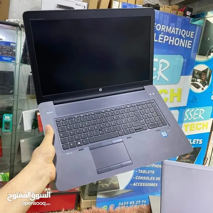 لابتوب العملاق HP ZBOOK، شاشة كبيرة 17.3، كارت شاشة خارجي، كور i7 جيل سادس HQ، رام 8 كيكا ، SSD 256