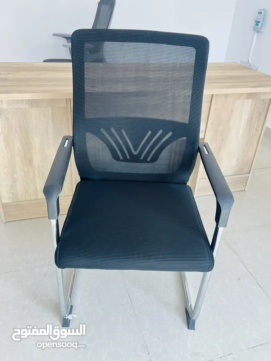 Used office table & 3 chair (4 month used )