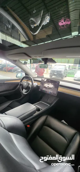 TESLA MODEL Y 2022 LONG RANGE   DUAL MOTOR  فحص اوتوسكور B+ بحاله الوكالة