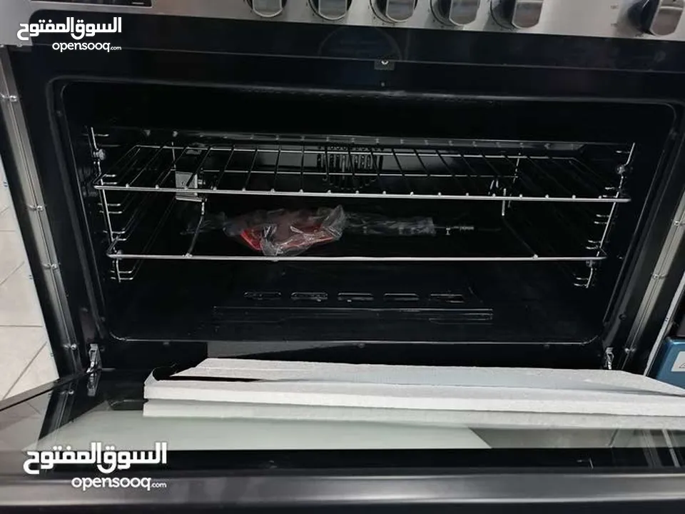 عرض نااار على فرن فريش ماتركس 90 سم ستيل فل سيفتي كامل مع مروحه تبريد وتوزيع حراره
