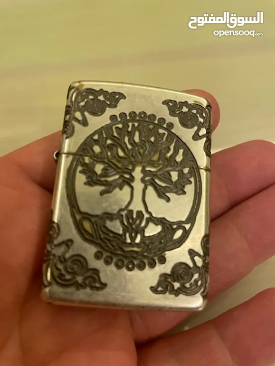 Zippo Lighter - Armor Tree of Life Antique Silver