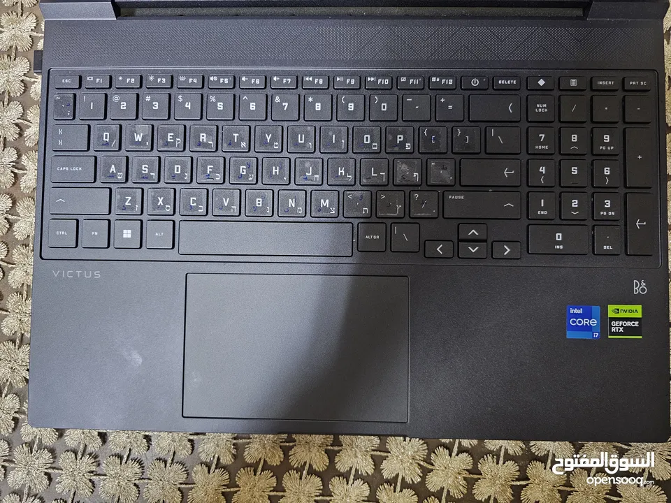 HP victus 15 gaming laptop استعمال خفيف شهرين فقط