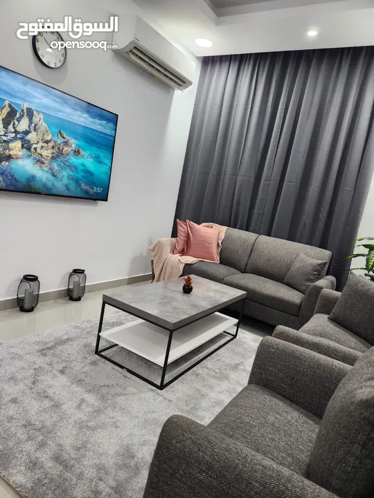 Furnished apartment for rent in Muscat, Bousher - Al Maha St شقة مؤثثة للإيجار في بوشر شارع المهاء
